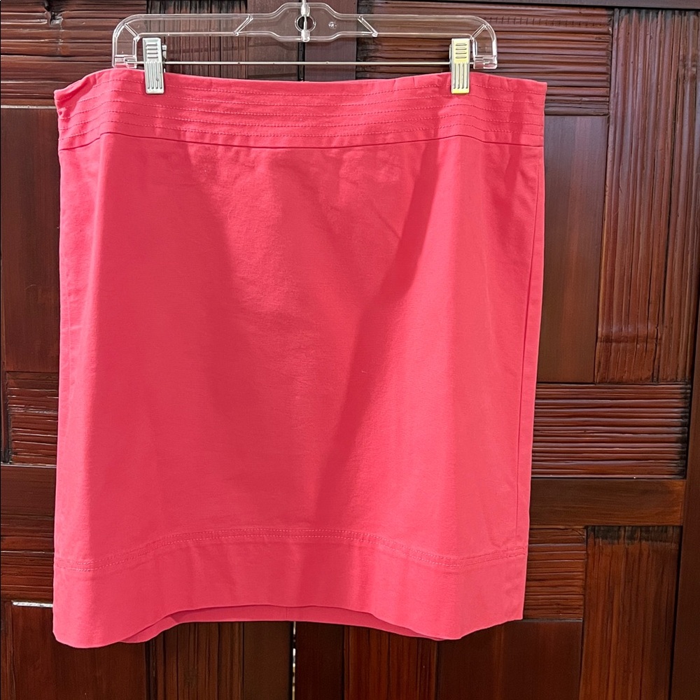 Talbots Above the Knee, A-Line skirt, cotton/canvas